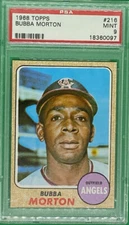 1968 Topps Bubba Morton #216 PSA 9 MINT LOW POP 90 - ONLY 6 GRADED HIGHER!