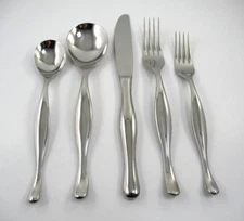 Crate & Barrel EVA Zeisel Stainless Steel Glossy Flatware Your Choice of Pieces