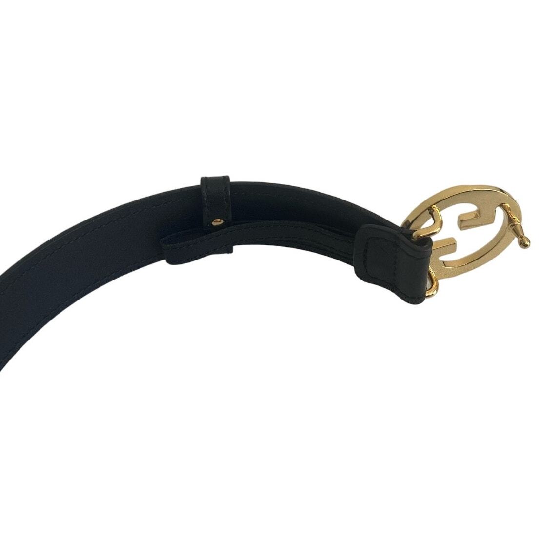 Gucci Blondie Belt in Black Leather - Dustbag Included | eBay