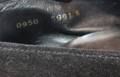 Men\'s Vintage Prada authentic metal link black suede loafers sz UK 6 US 7 Men main image 2