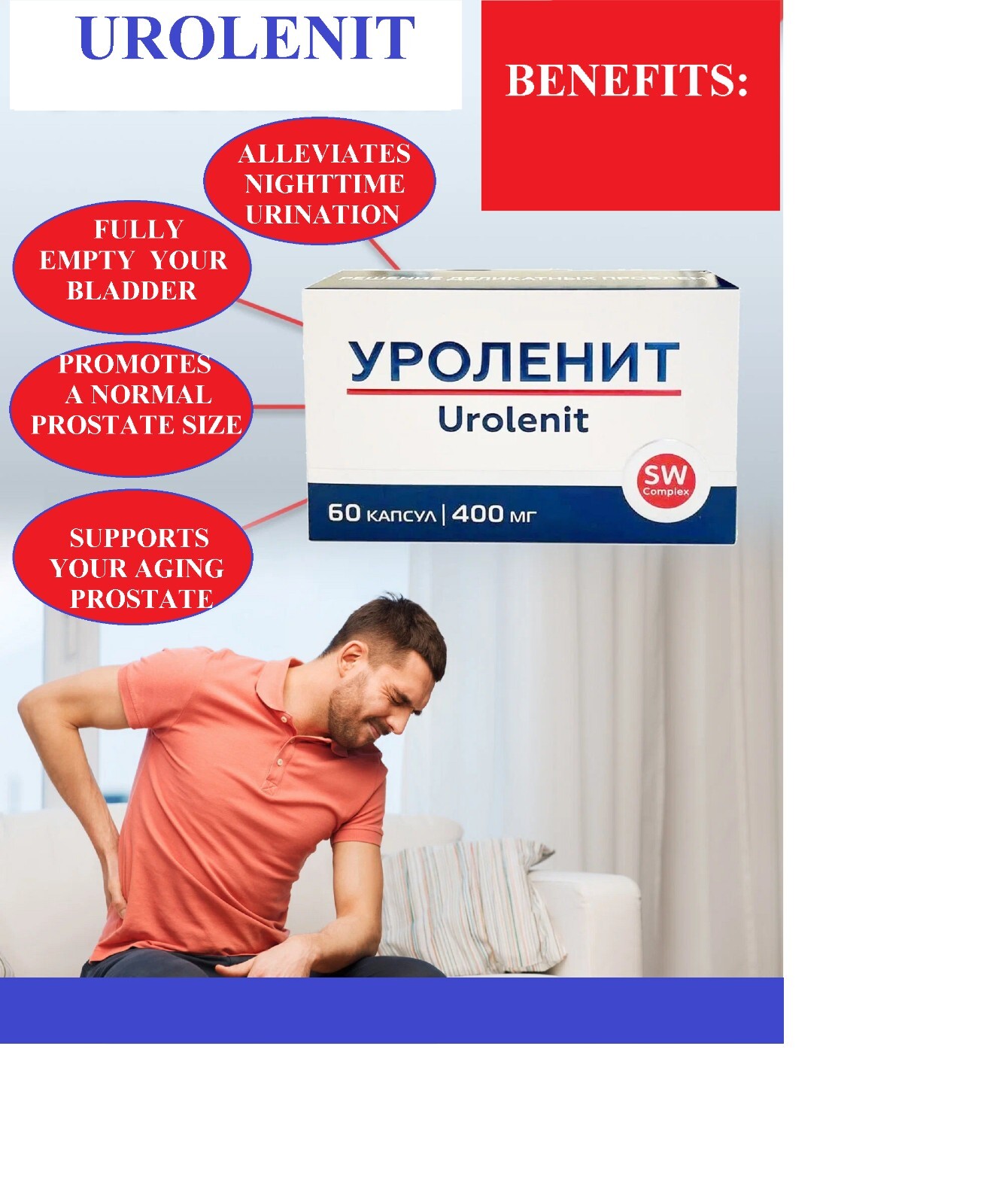 URINARY BLADDER, KIDNEY & PROSTATE SUPPORT, SAW PALMETTO, STINGING
