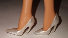 Rare Vintage 1980's Champagne White Stiletto Heels