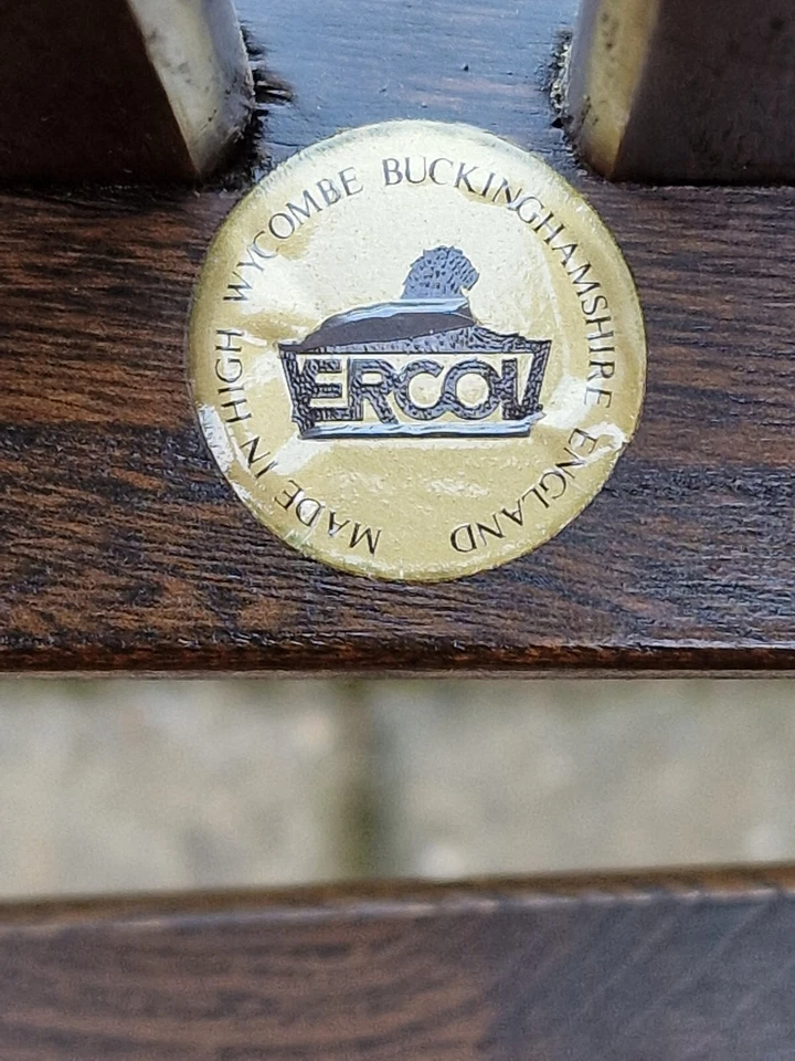 4 ERCOL TALLBACK YORKSHIRE DINING CHAIRS - Seat Pads Available - Image 3 of 4