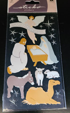 Sticko - NATIVITY SCENE Stickers - Holy Family - Angel - Stars - Animals RARE 