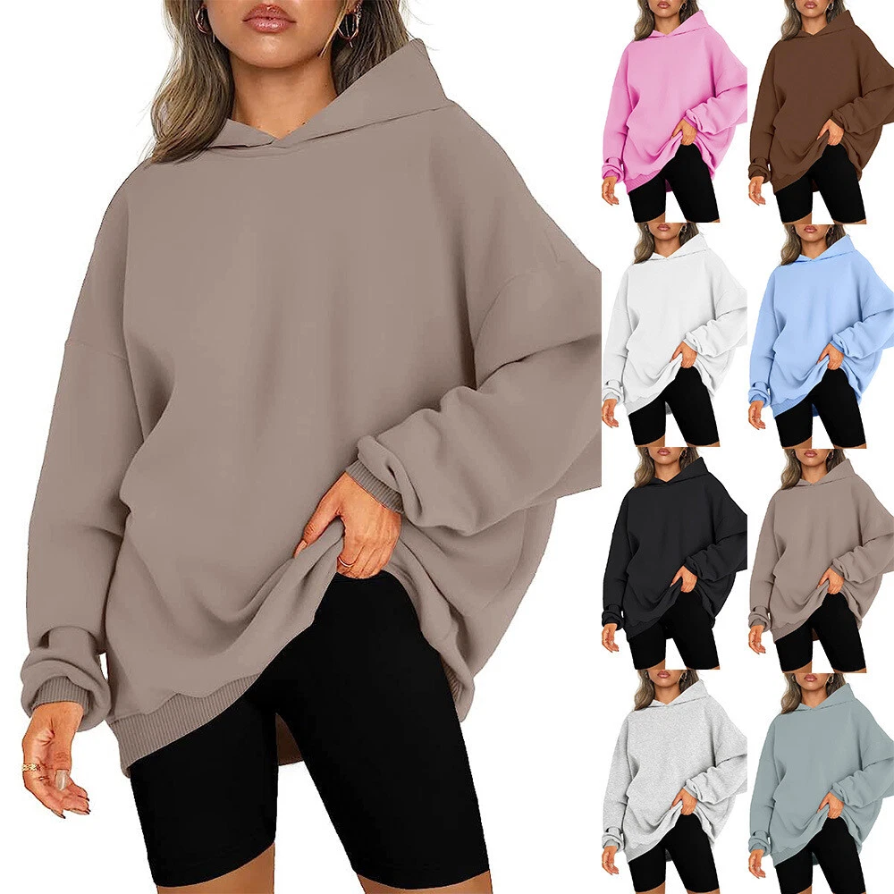 Plus size long sweatshirts cheap