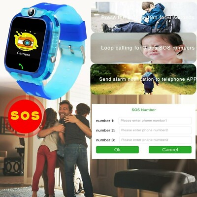 Kids Smartwatches, SZBXD Waterproof LBS/GPS Tracker Phone SOS