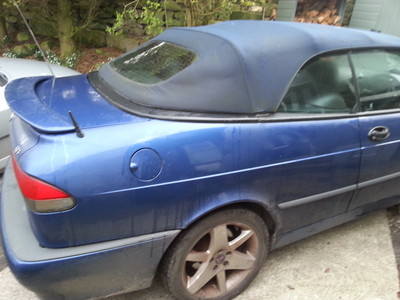 Saab Convertible Rear saab 9-3 convertible rear glass window 1998-2002 S SE Aero Viggen | eBay UK
