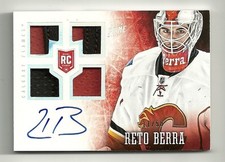 2013-14 Panini Prime Rookies Quad #195 RETO BERRA  Serial #11/50 Autograph