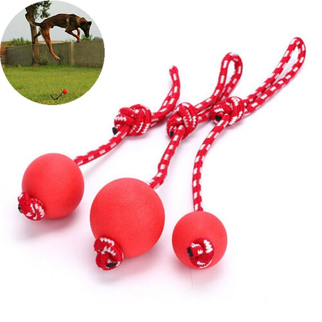 Tug Balls Pet Chew Toys Indestructible on a Rope Dog Ball for Pet Puppy