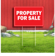 Property for Sale Coroplast Sign Plastic Indoor Outdoor Yard Sign