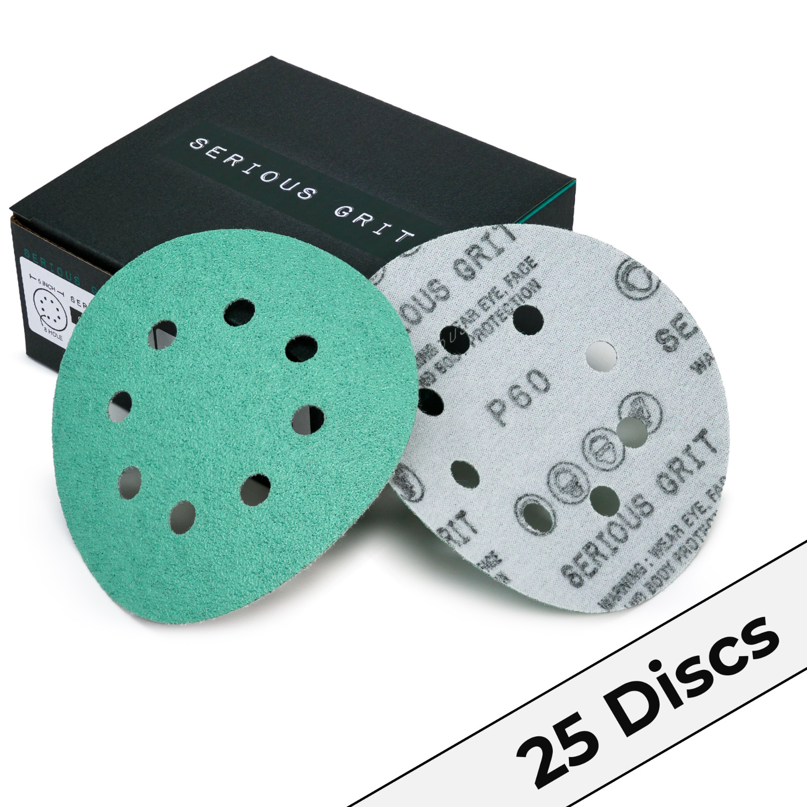 5" 8-Hole Sanding Discs Hook & Loop Sandpaper for Orbital Sanders 40-2000 Grit