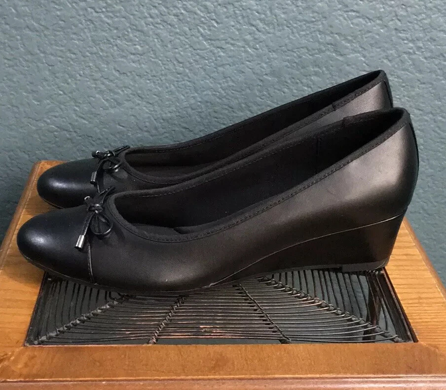 Easy Spirit Women's Leather Espadrille, Black, Size 8.5, NEW - Image 3 of 4