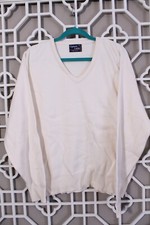 Cypress Links Sweater Mens L Beige USA Made Cotton Golf Golfing Casual Preppy