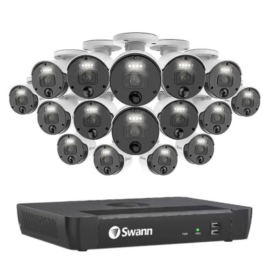 Swann 16-Channel 4K Pro Enforcer Ultra HD 2TB NVR Security System 16 4K  Cameras