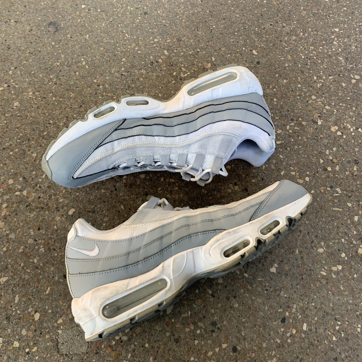 Nike Air Max 95 Essential Particle Grey White Sneakers Shoes Nike Air Max 95 Essential Particle Grey White Sneakers Shoes