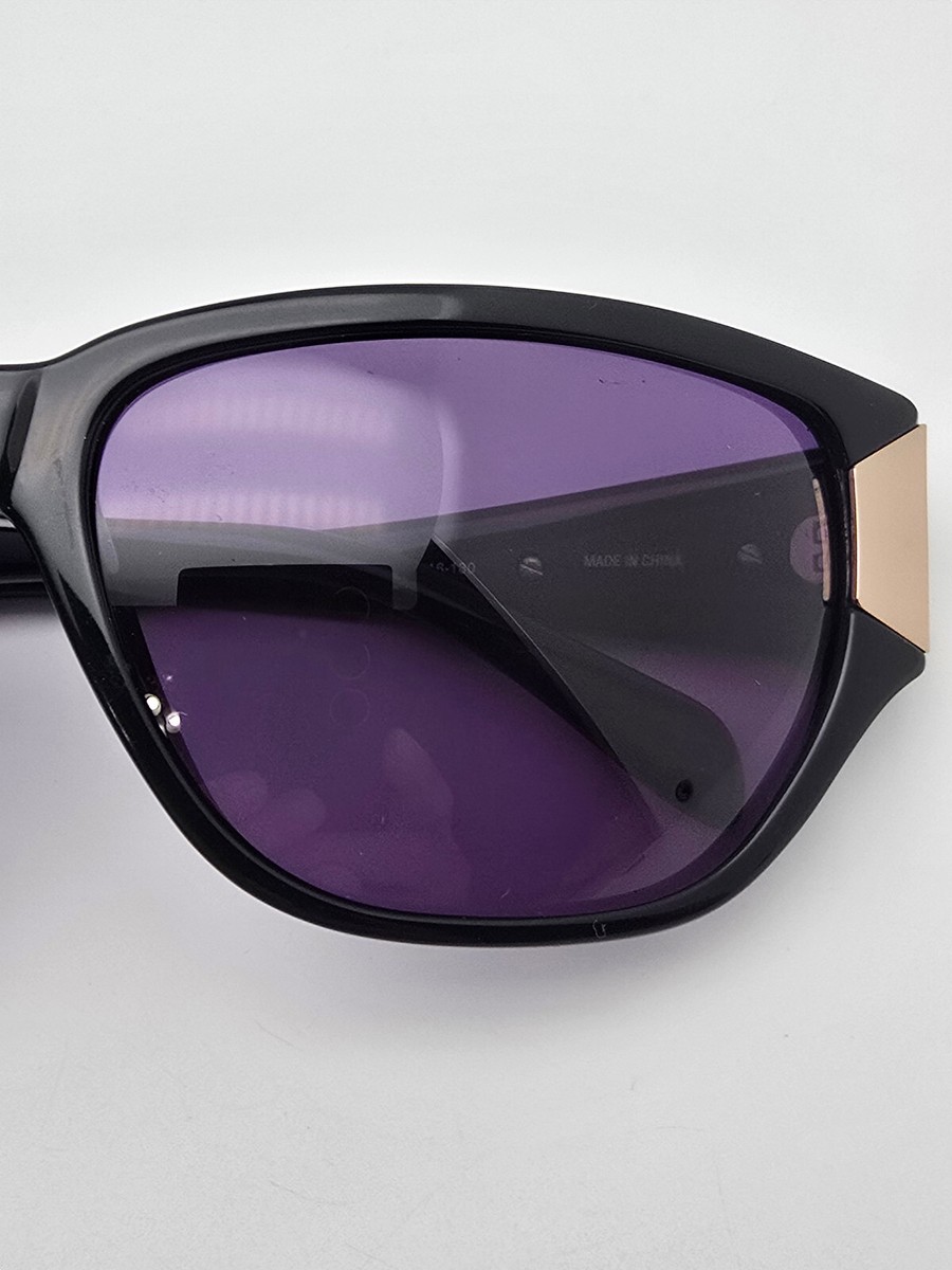 Guess GU7053 SBLK-3 Gloss Black Silver Frame Grey Lens 