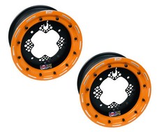 DWT ROK'N LOCK Llantas Delanteras Naranja Beadlock Rueda 10" 10x5 4+1 4/156 Raptor 700