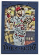 2016 Topps Gypsy Queen Baseball Blue Paper Frame #60 Matt Carpenter EXCELLENT