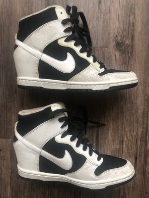 nike dunk sky hi wedge white