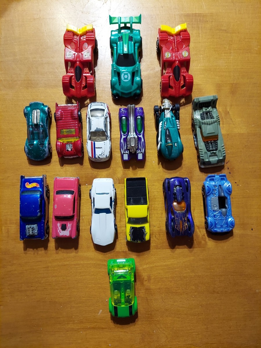 LOT 13 Vintage Hot Wheels Cars & 3 McDonalds Happy Meal Toys READ