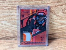 2014 Panini Prestige Extra Points Purple Prime /100 Jeremy Hill Jumbo Patch RC