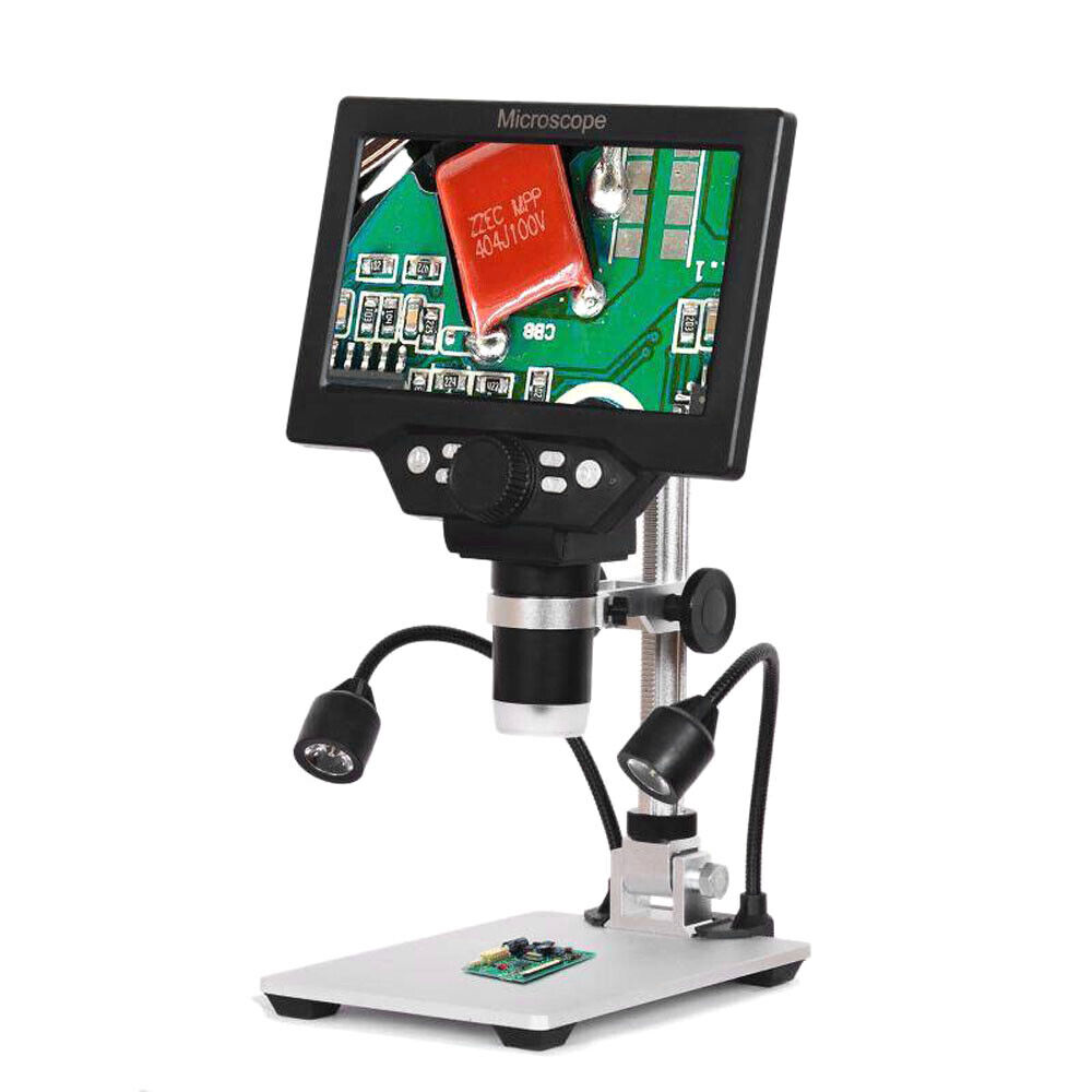 7 Zoll Farbbildschirm Digital Mikroskop mit Basis 12MP 1-1200X LCD Bildschirm
