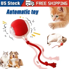 Automatic Rolling Ball Smart Cat Dog Toy Electric Pet Self-moving Kitten Game US