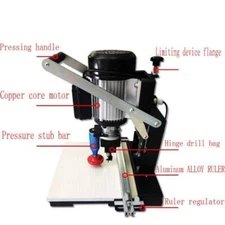 750W Woodworking Pneumatic Hinge Drilling Hole Machine Wood Hinge Drill Borer