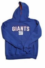 New York Giants Youth NFL Team Apparel Long Sleeve Pullover Hoodie Size: L 