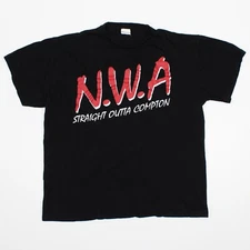 NWA Straight Outta Compton Shirt S Eazy E Ice Cube Dr Dre MC Ren Yella DOC