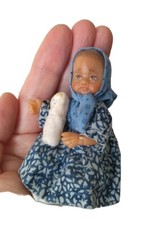 Mini poupée Articulée faite main, création artisanale.
