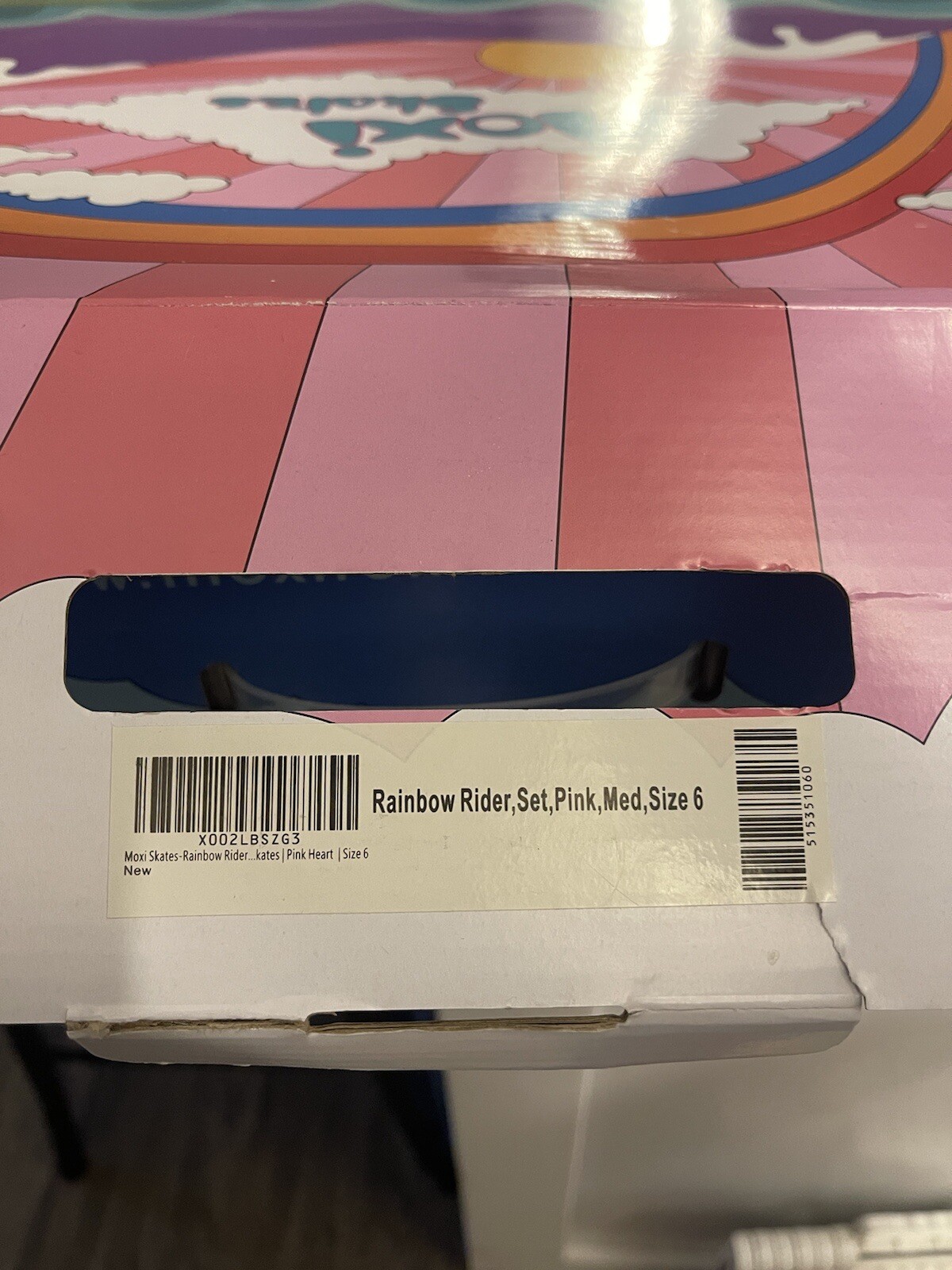 Moxi Rainbow Rider Pink Roller Skates Size 6, fits Women's 7-7.5 new in Box