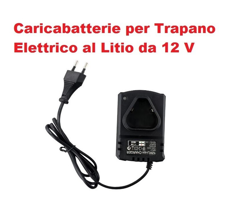 Caricabatteria 12V per Trapano Avvitatore Elettrico