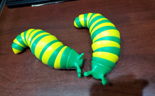 2 pcs 3D Articulated fidget SLUG 7  toy lemon lime sensory autism fun sooth