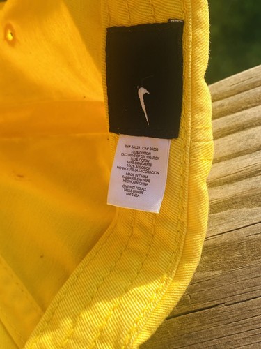 Tour of hope Pro Cycling Trek Ball Cap NEW By Nike Yellow - Picture 3 of 3