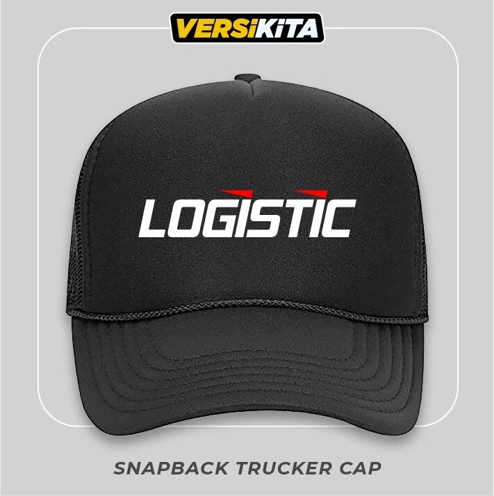 LOGISTIC TRUCKER HAT / CAP, BLACK, UNISEX, NEW CONDITION, ADJUSTABLE STRAP - Image 2 of 4