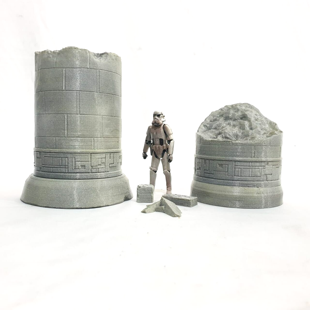 Ahsoka ruins for 3.75 (1:18) Figure Diorama