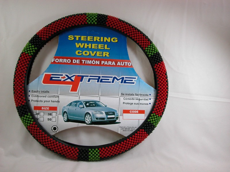 Beaded  Steering Wheel Cover for Cars or Pick Up #steC Closeout last stock