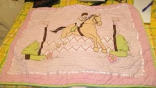 The Company Store Kids ONE Standard Quilted Horse Print Sham (2983)