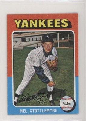 1975 Topps Mini Mel Stottlemyre #183 0e3