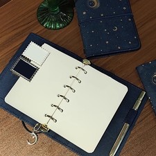 Refillable Binder Notebook Journal Blank Paper Travel Sketchbook for Writing