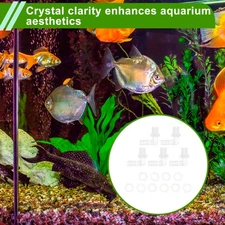 5/16" Hose ID G1/4 Male NPT Elbow Barb Connector PP Clear 1 Set