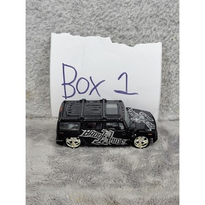 1 Badd Ride Hummer H2 Black Silver Graphics 1:64 Diecast Car 2005 ProMarkco