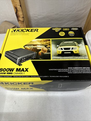 Kicker CXA400.1 400W RMS CX-Series Amplifier + Bass Remote Control