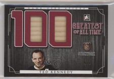 2017 Leaf ITG Stickwork 100 Greatest of All Time Relics Red 4/9 Ted Kennedy 0f4