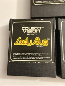 ColecoVision Games Lot Donkey Kong Smurf Subroc Lady Bug And Turbo Coleco Vision