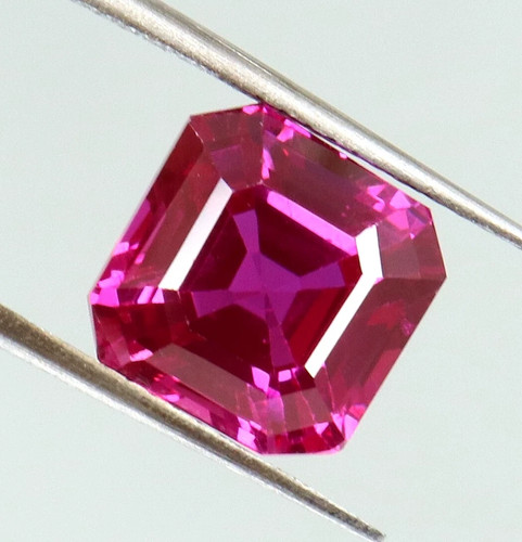 Asscher Cut Pinkish Purple Natural Rhodolite Garnet 6.00 Cts Loose Gemstone - Picture 6 of 7