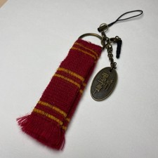 Harry Potter Marauder's Map Scarf Strap Red Yellow Woven Used Accessory