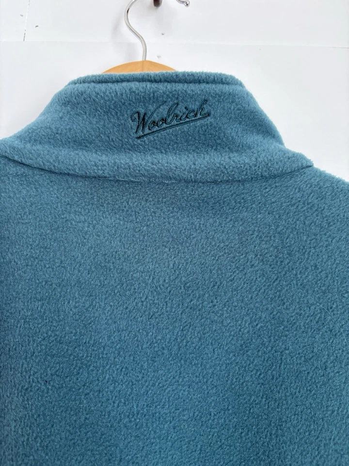 Womans Woolrich 2XL Atlantic Teal Full Zip Fleece Vest Casual Hiking Lagenlook - Image 3 of 4