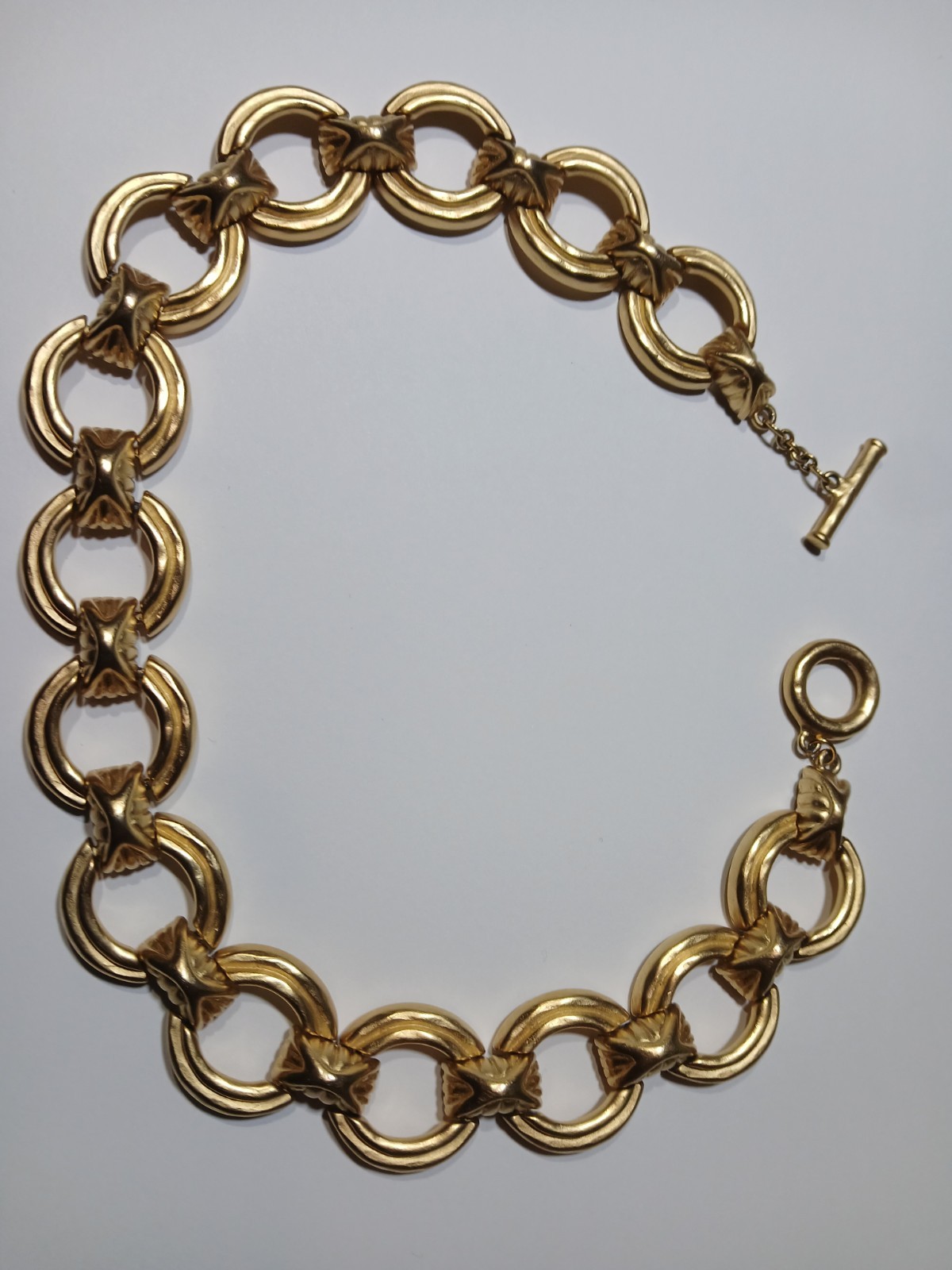 Givenchy Chunky Heavy Interlocking Circle Link Go… - image 1